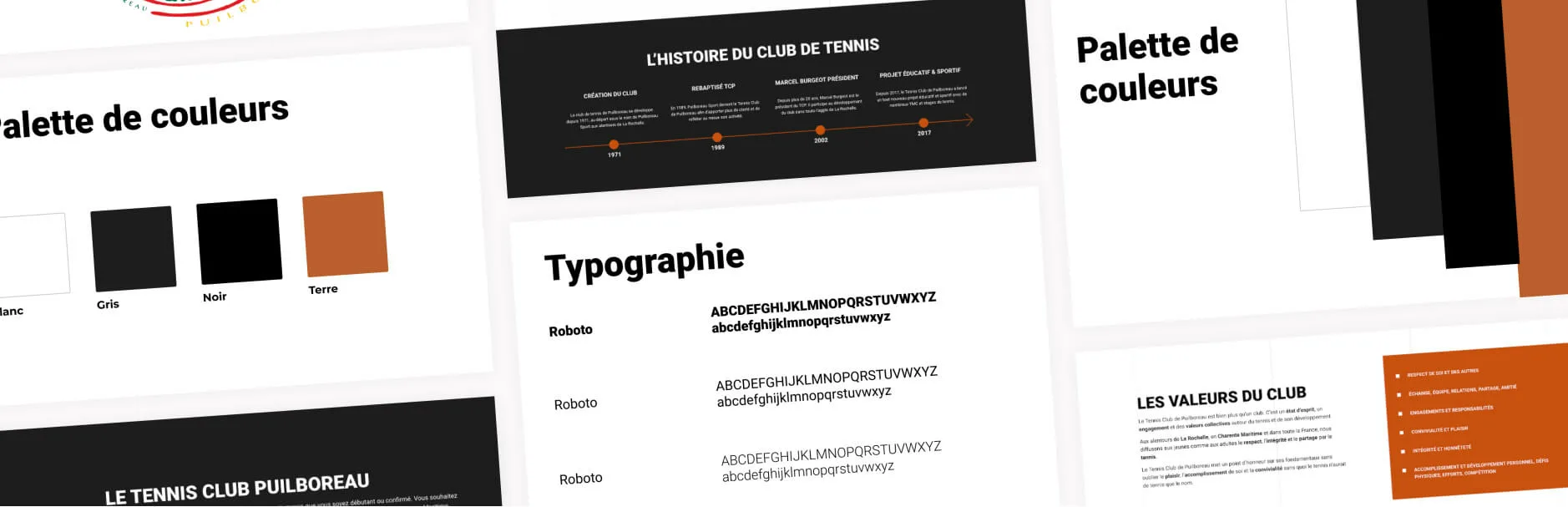 Charte graphique - Tennis club puilboreau