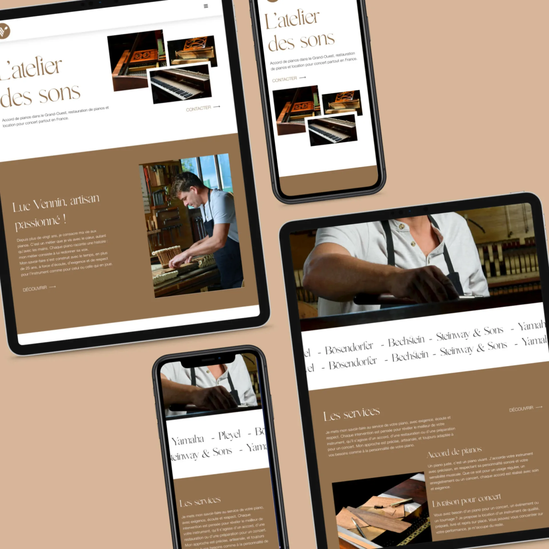 Atelier des sons mobile atelier des sons site internet en mobile